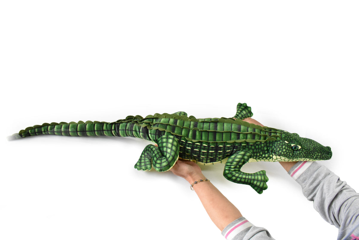 Alligator, Realistic Cute Stuffed Animal Plush Toy Kids Educational Gift     36" x  10" x 10"      C07 BB101