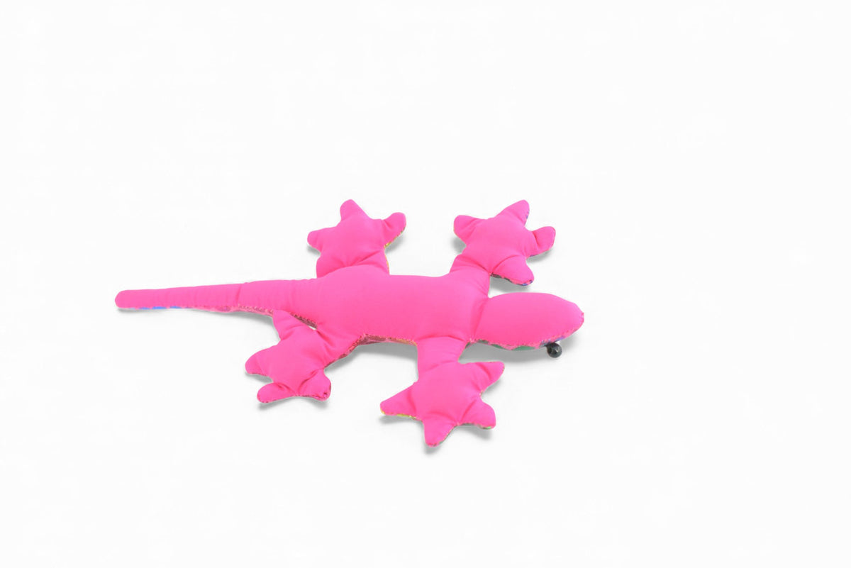 Gecko, Lizard, Reptiles, Purple, Hand Made In Thailand, Sand Creatures, Paper Weight, Bean Bag, Cornhole, Game, Toy, Kids, Educational, Gift,  5  Inches. TH74 BB301    Colors May Vary