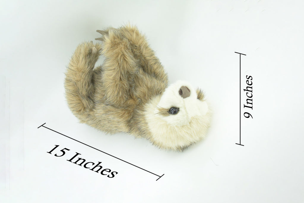Sloth Hand Puppet, Full Body, Very Nice Plush Baby Sloth, Stuffed Animal, Educational, Realistic, Lifelike, Gift,    15"    FM43 B416