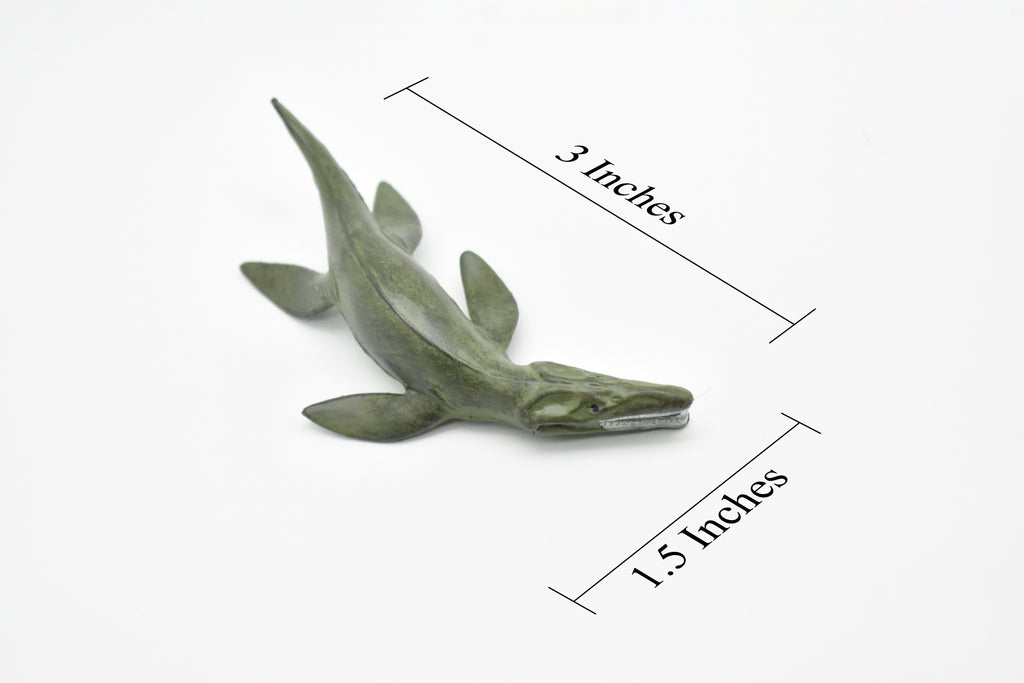 Liopleurodon Toy, Plesiosaur, Extinct Marine Reptile, Realistic Dinosaur Plastic  3 1/4"    F4167 B374