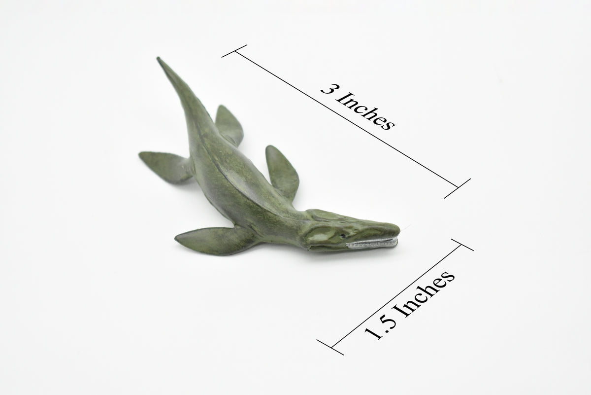 Liopleurodon Toy, Plesiosaur, Extinct Marine Reptile, Realistic Dinosaur Plastic  3 1/4"    F4167 B374