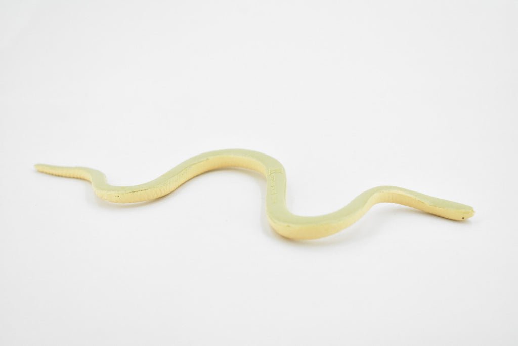 Albino Texas Rat Snake, Rubber Reptile, Educational, Realistic Hand Painted, Figure, Lifelike Model, Figurine, Replica, Gift,       5 1/2"