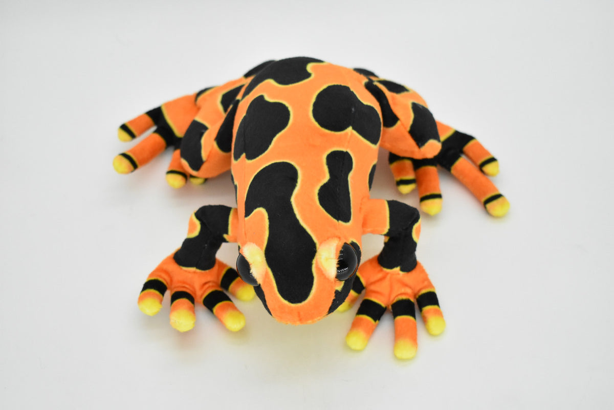 Frog, Orange, Poison Dart, Very Nice Plush Animal ,      9"      RI11 B258