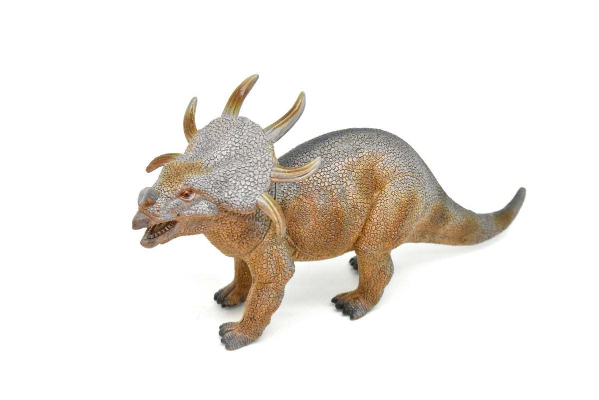Styracosaurus, Dinosaur, Late Cretaceous period, Museum Quality, Realistic, Educational, Hand Painted, Lifelike Design, Diorama Model, Replica, Toy,  12 Inches 