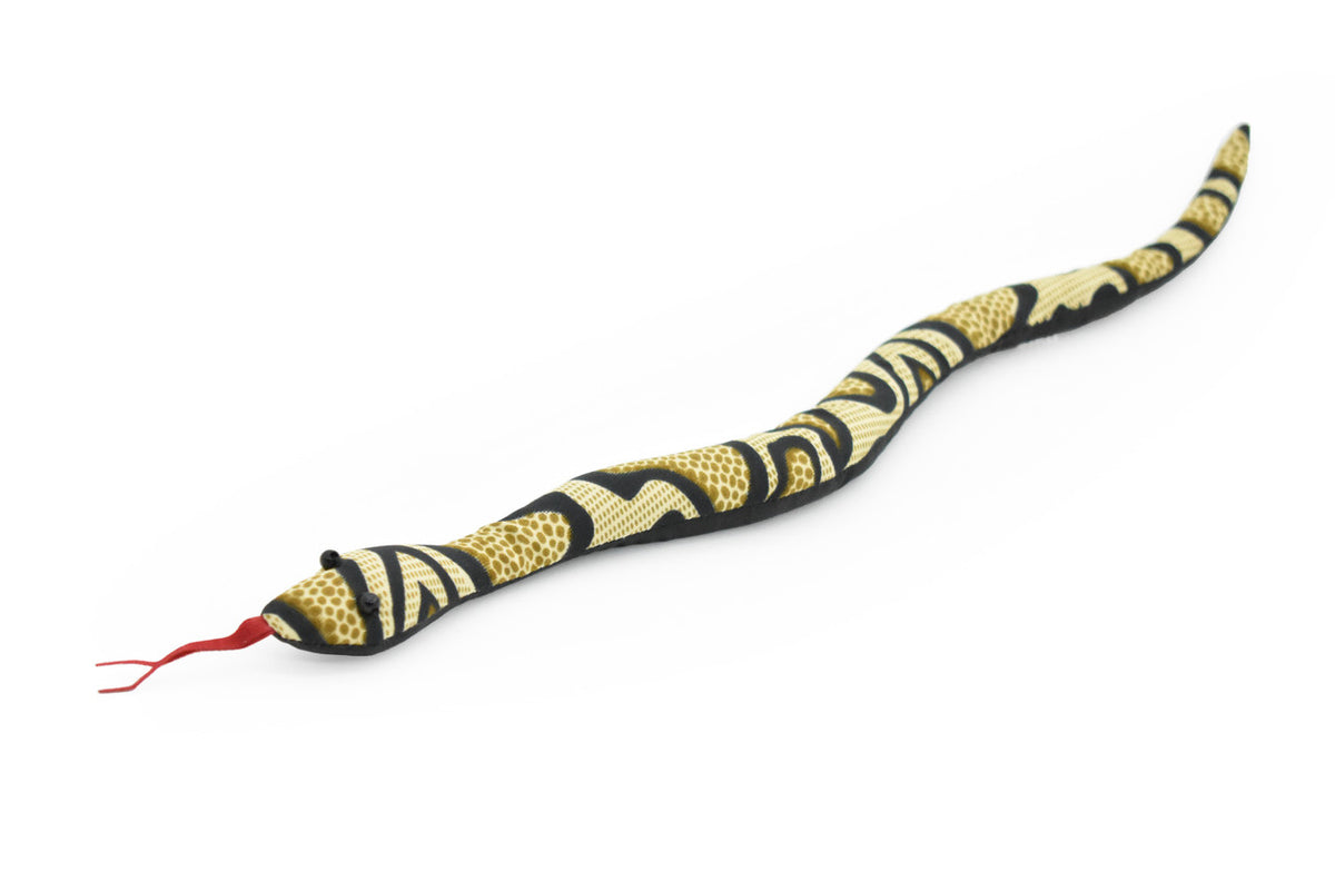 Snake, Reptiles, Brown, Hand Made In Thailand, Sand Creatures, Paper Weight, Bean Bag, Cornhole, Game, Toy, Kids, Educational, 12 Inches Long.