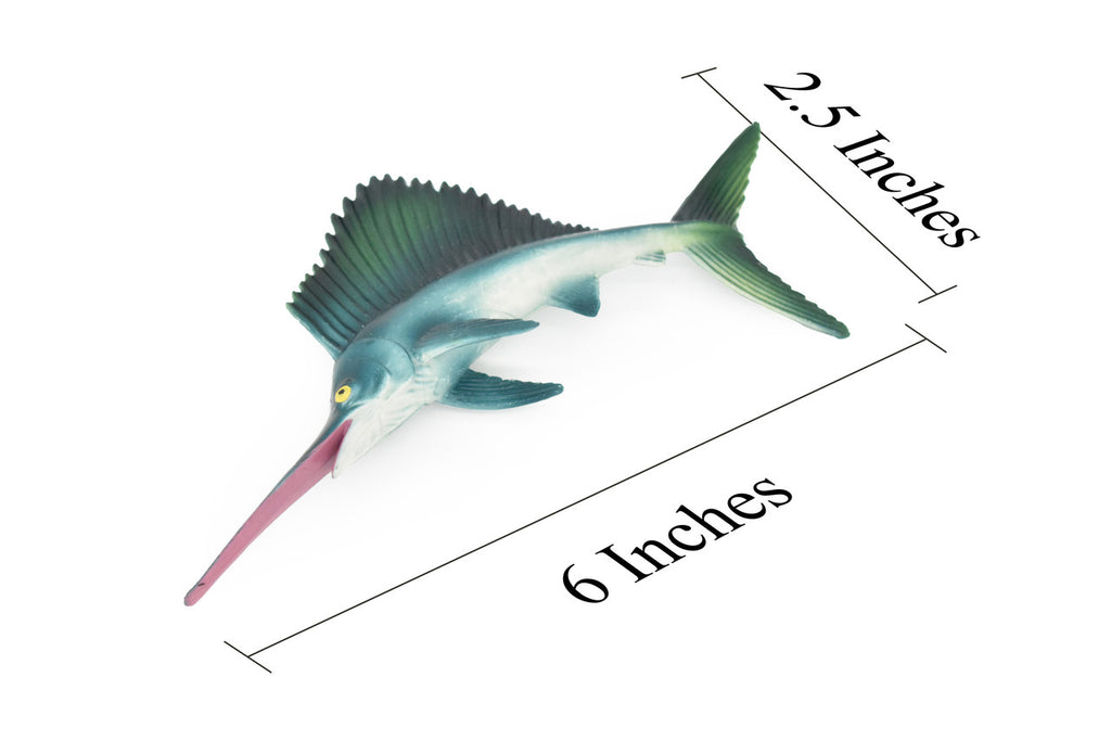 Sailfish, Billfish, Very Realistic Rubber Reproduction, Hand Painted,     6"     CH020 BB72