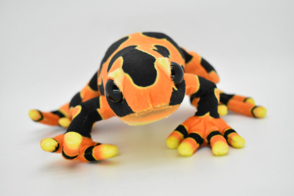 Frog, Orange, Poison Dart, Very Nice Plush Animal ,      9"      RI11 B258