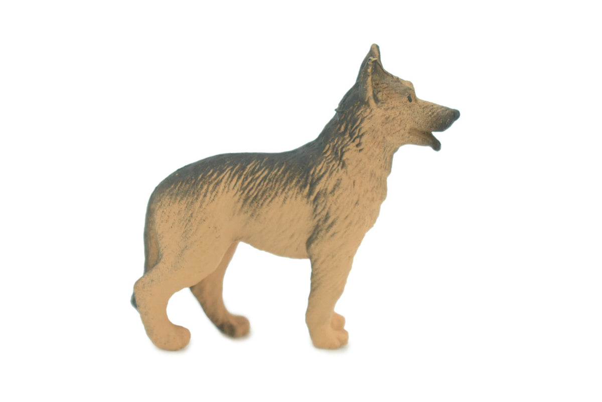 German Shepherd Dog, Very Nice Plastic, Educational, Realistic Figure, Lifelike Model, Figurine, Replica, Gift, 2" F4262 B375