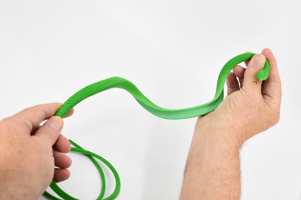 Snake, Green, Rubber Reptile, Educational, Realistic Hand Painted, Figure, Lifelike Model, Figurine, Replica, Gift,       36"       F3581 B355