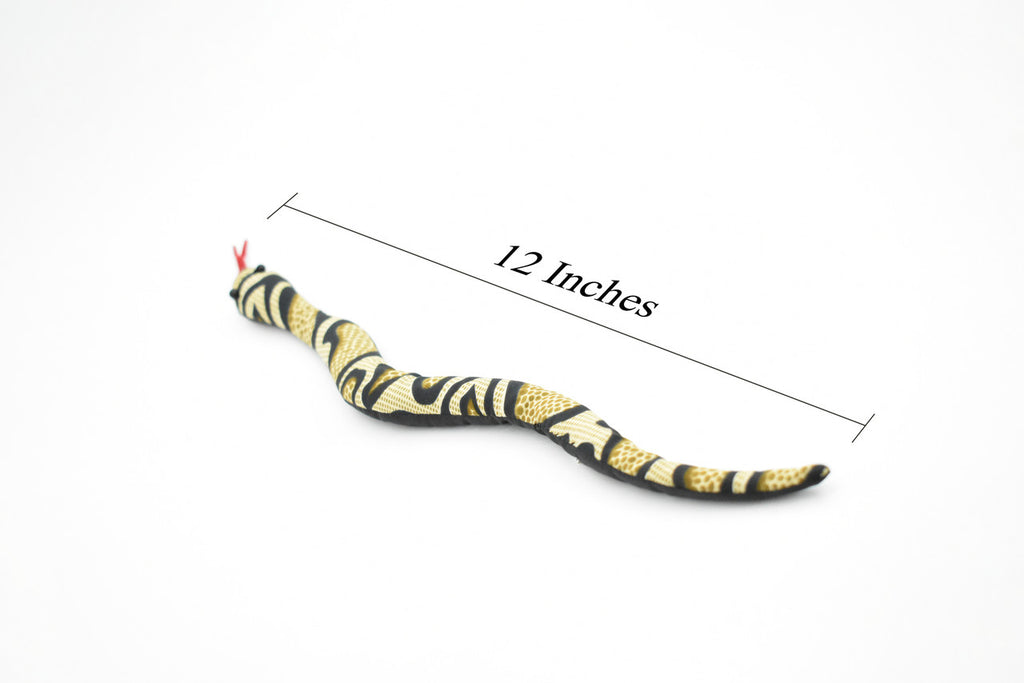 Snake, Reptiles, Brown, Hand Made In Thailand, Sand Creatures, Paper Weight, Bean Bag, Cornhole, Game, Toy, Kids, Educational, 12 Inches Long.