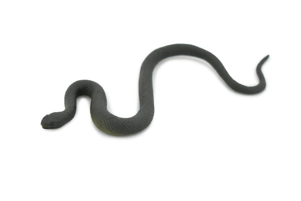 Snake, Smooth Earth Snake, Rubber Reptile, Educational, Realistic Hand Painted, Figure, Lifelike Model, Figurine, Replica, Gift,     5" 