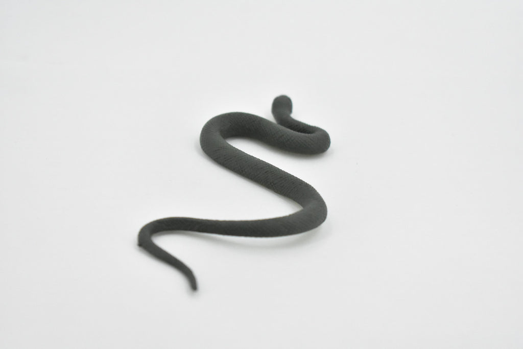Snake, Smooth Earth Snake, Rubber Reptile, Educational, Realistic Hand Painted, Figure, Lifelike Model, Figurine, Replica, Gift,     5" 