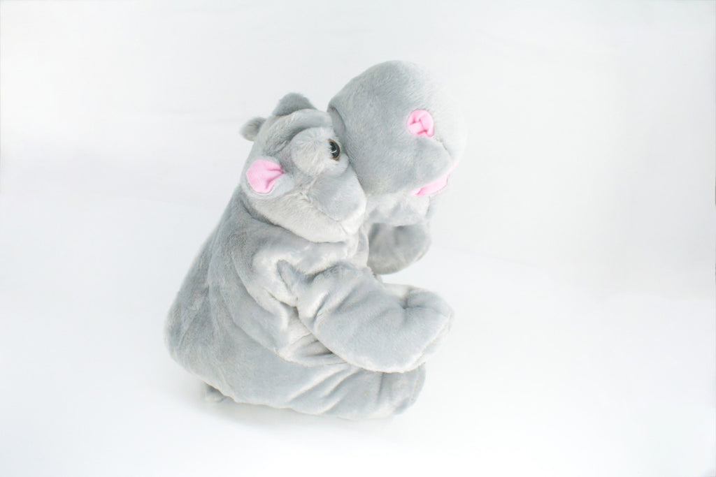 Hippo, Hippopotamus, Very Nice Plush Animal, Educational, Realistic Design, Educational, Figure, Lifelike, Gift,     14"    RE10 BB322