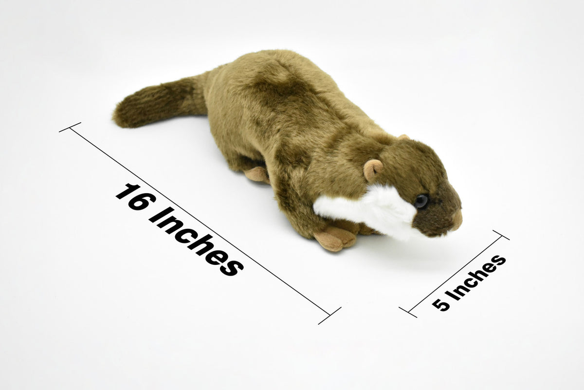 River Otter, Realistic, Lifelike, Stuffed, Soft, Toy, Educational, Animal, Kids, Gift, Very Nice Plush Animal      16" 