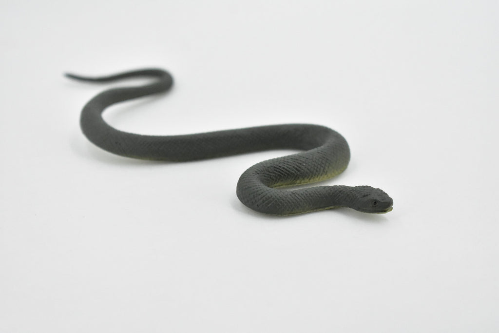 Snake, Smooth Earth Snake, Rubber Reptile, Educational, Realistic Hand Painted, Figure, Lifelike Model, Figurine, Replica, Gift,     5" 