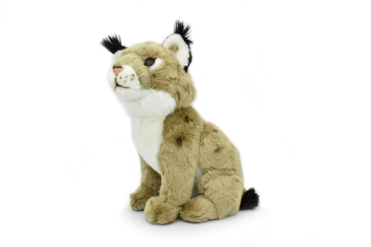 Lynx, Cat, Canada, Realistic, Lifelike, Stuffed, Soft, Educational, Animal,  Toy, Kids, Gift, Very Nice Plush Animal       10"  
