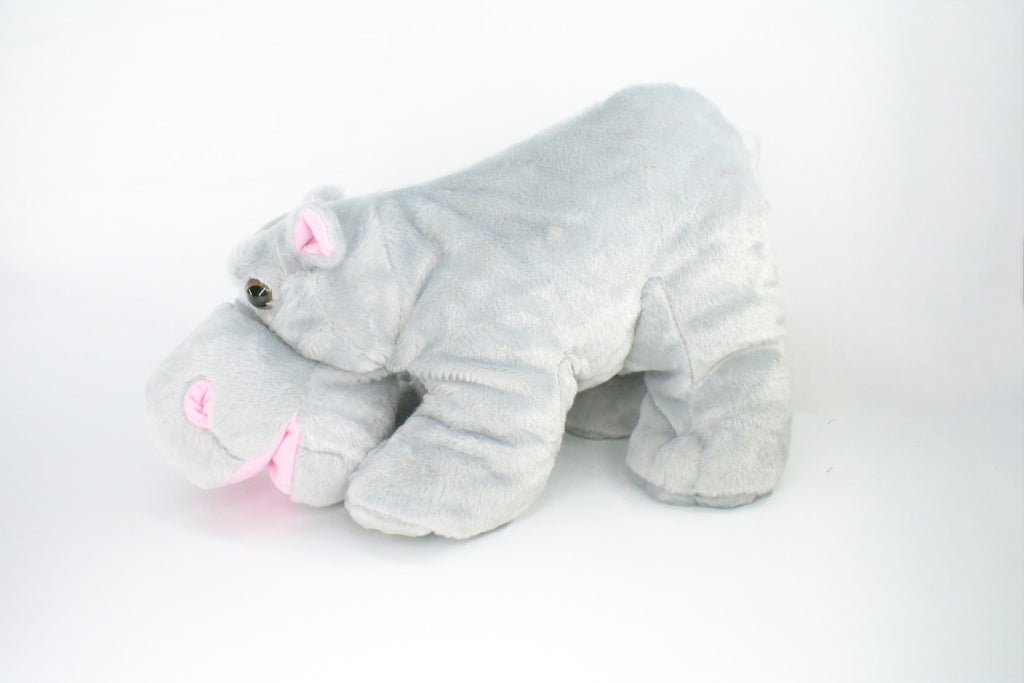 Hippo, Hippopotamus, Very Nice Plush Animal, Educational, Realistic Design, Educational, Figure, Lifelike, Gift,     14"    RE10 BB322