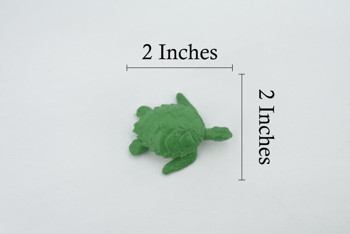 Sea Turtle, Pacific Hawksbill Sea Turtle, Design, Realistic, Figure, Reptile, Educational, Lifelike, Model, Figurine, Replica, Toy, Kids, Gift,      2"      F7006 B35