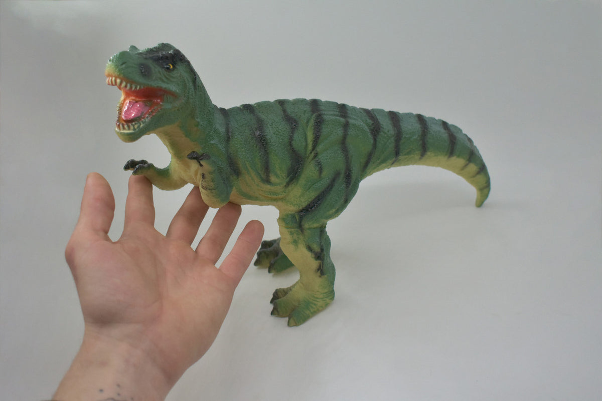 Tyrannosaurus Rex, T Rex, Cretaceous Dinosaur, Hand Painted, Educational, Soft Rubber, Lifelike Model, Figurine, Replica, Gift, 17 Inches. US25 B60 (US25B60) 