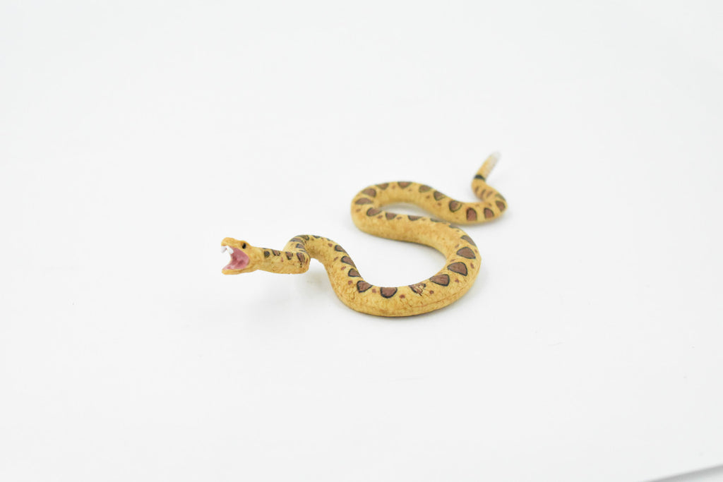 Snake, Rattlesnake, Diamondback, Museum Quality, Rubber Reptile, Hand Painted, Realistic Toy Figure, Model, Replica, Kids, Educational, Gift,      5"    CH472 BB152