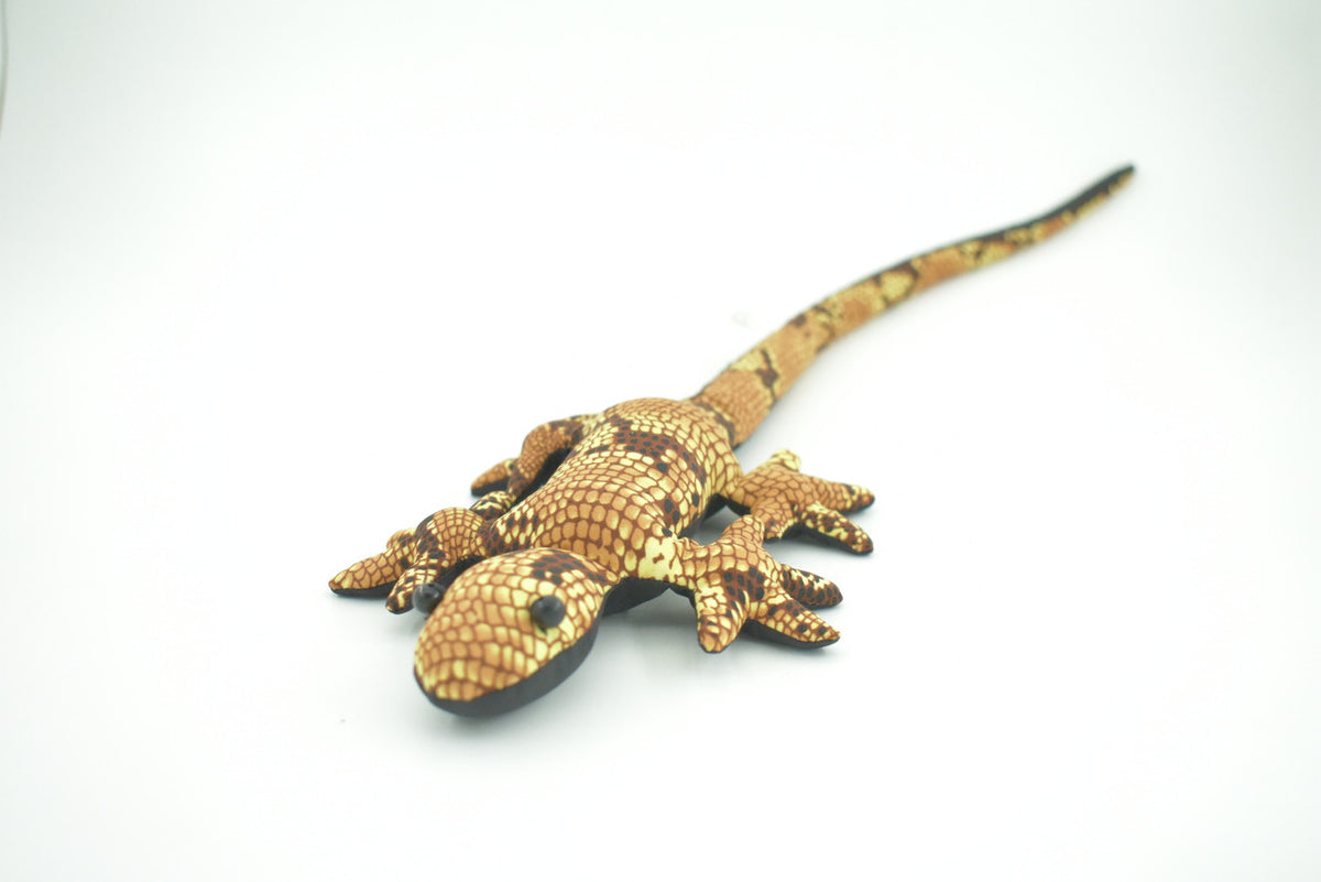 Lizard, Reptiles, Brown, Hand Made In Thailand, Sand Creatures, Paper Weight, Bean Bag, Cornhole, Game, Toy, Kids, Educational, Gift,  16  Inches.   TH39 BB305