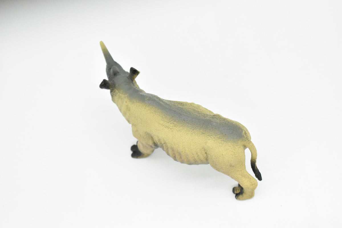 Rhino, Rhinoceros, Very Nice Plastic Design, African Animal Figure, Educational, Figure, Lifelike, Diorama Model, Figurine, Replica, Toy, Kids, Gift,    6 Inches.    CWG180 BB44