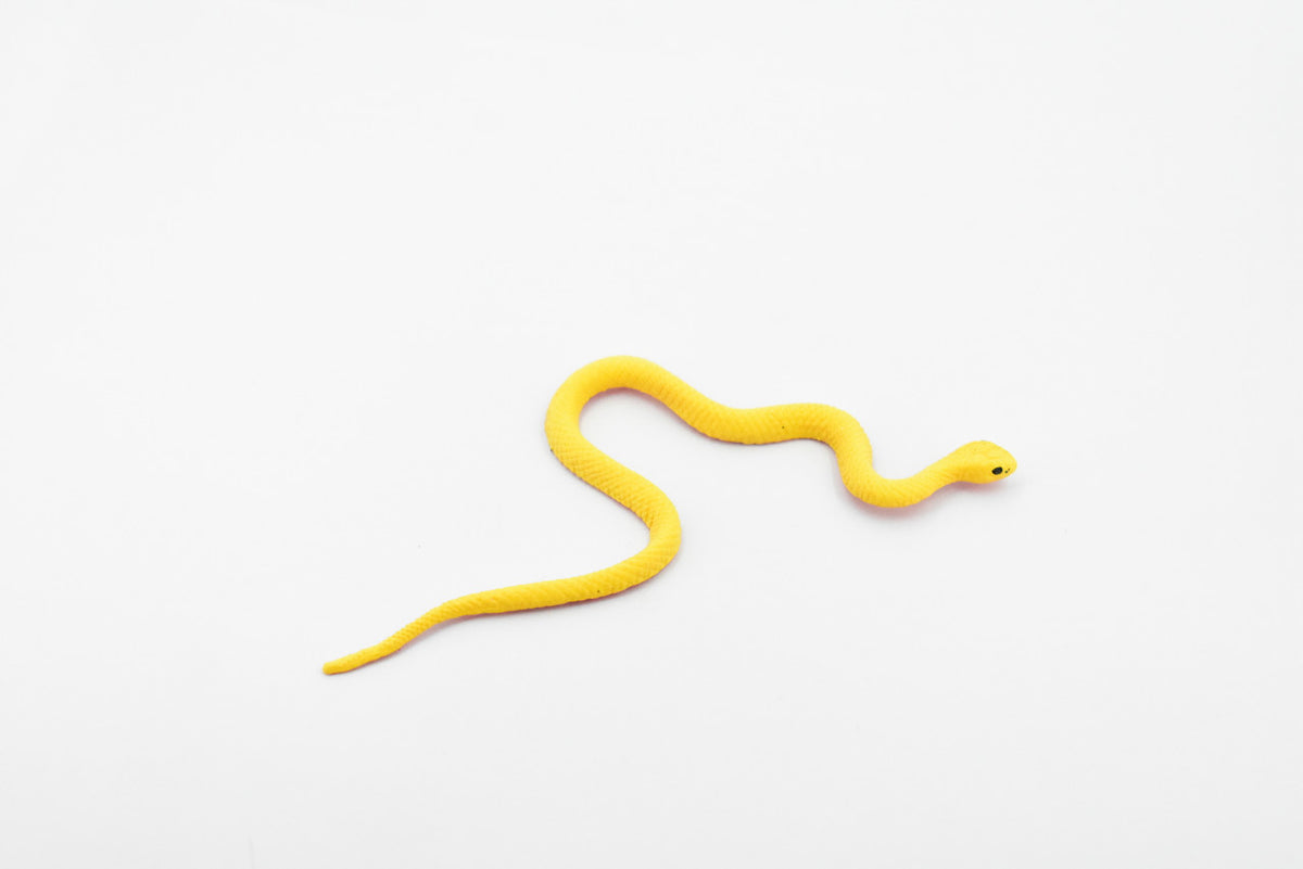 Snake, Yellow, Red Belly, Vine Tree Snake, Rubber Reptile, Educational, Realistic Hand Painted, Figure, Lifelike Model, Figurine, Replica, Gift,       4 1/2"       F2089 B360