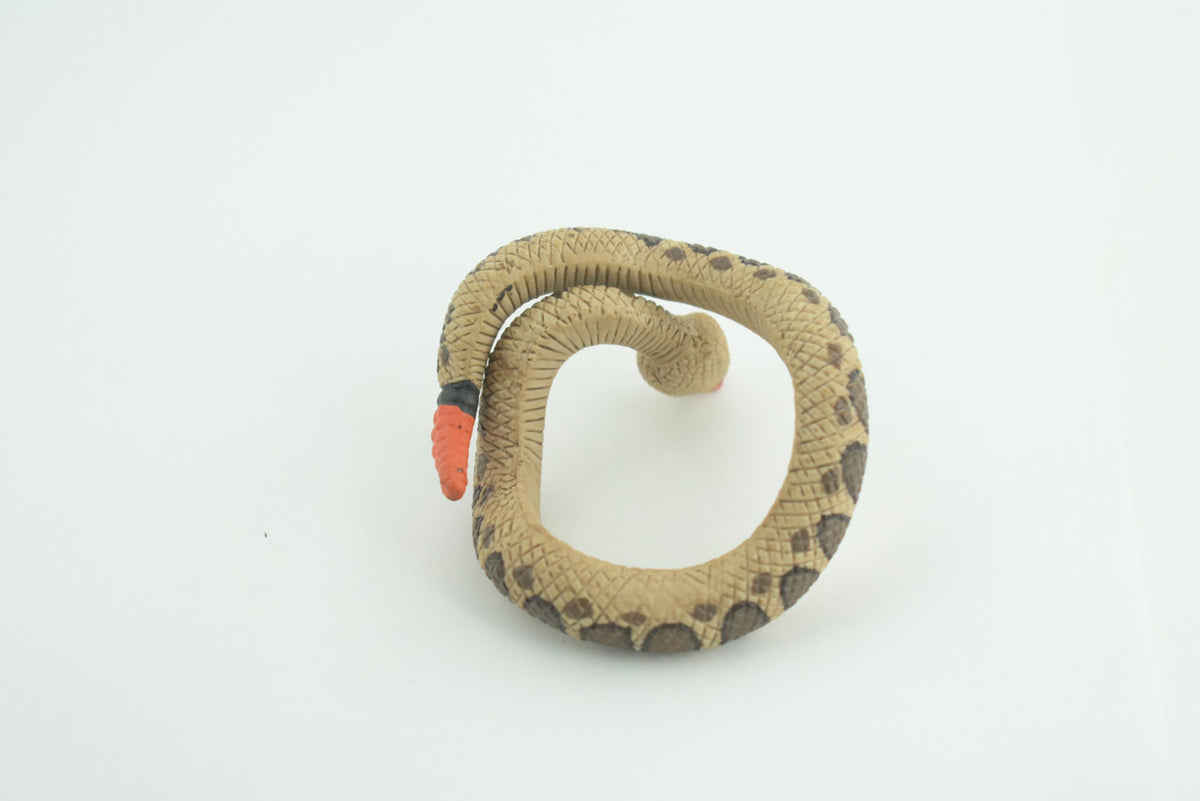 RattleSnake Bracelet, Snake Wrist Band, Plastic, Reptile, Educational, Realistic, Beautiful Design, Figure, Lifelike, Replica, Gift,     3"   RI68 B663