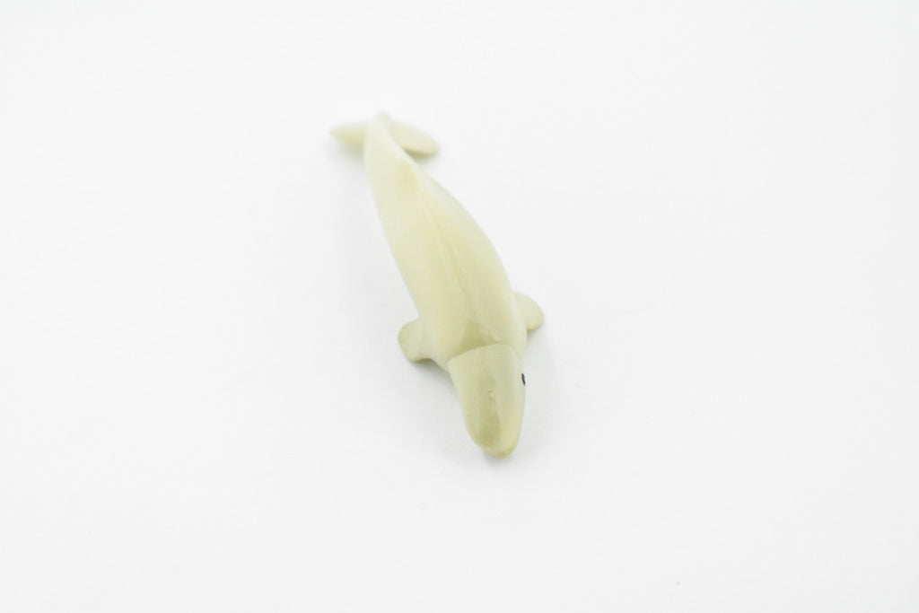 Beluga Whale, Rubber Animal, Realistic Toy Figure, Model, Replica, Kids, Hand Painted, Educational, Gift,      3"        CH415 BB108