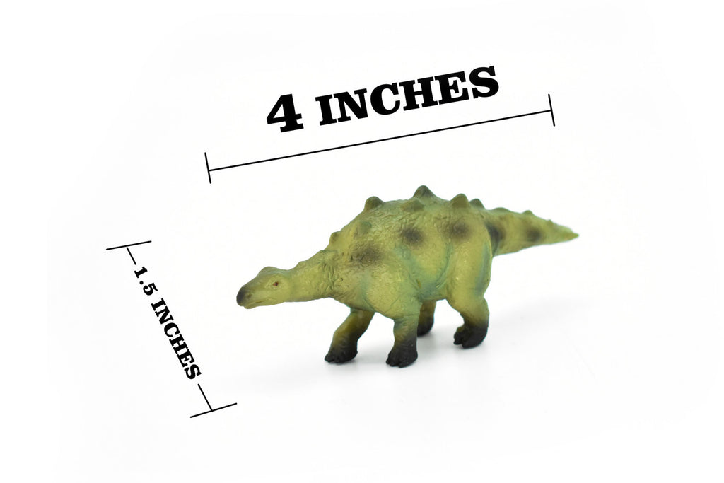 Stegosaurus, Young Dinosaur, Museum Quality, Animal, Educational, Realistic Hand Painted, Figure, Lifelike Model, Vintage Replica, Toy,  4 Inches. 