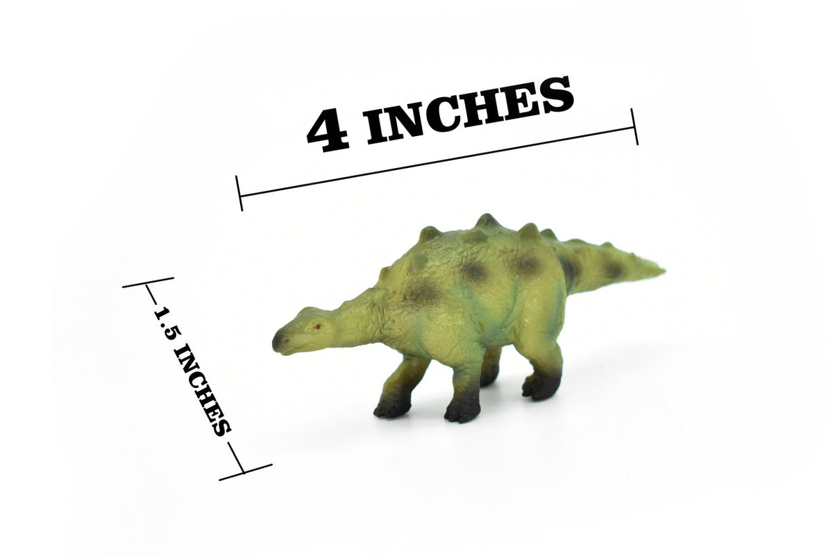 Stegosaurus, Young Dinosaur, Museum Quality, Animal, Educational, Realistic Hand Painted, Figure, Lifelike Model, Vintage Replica, Toy,  4 Inches. 
