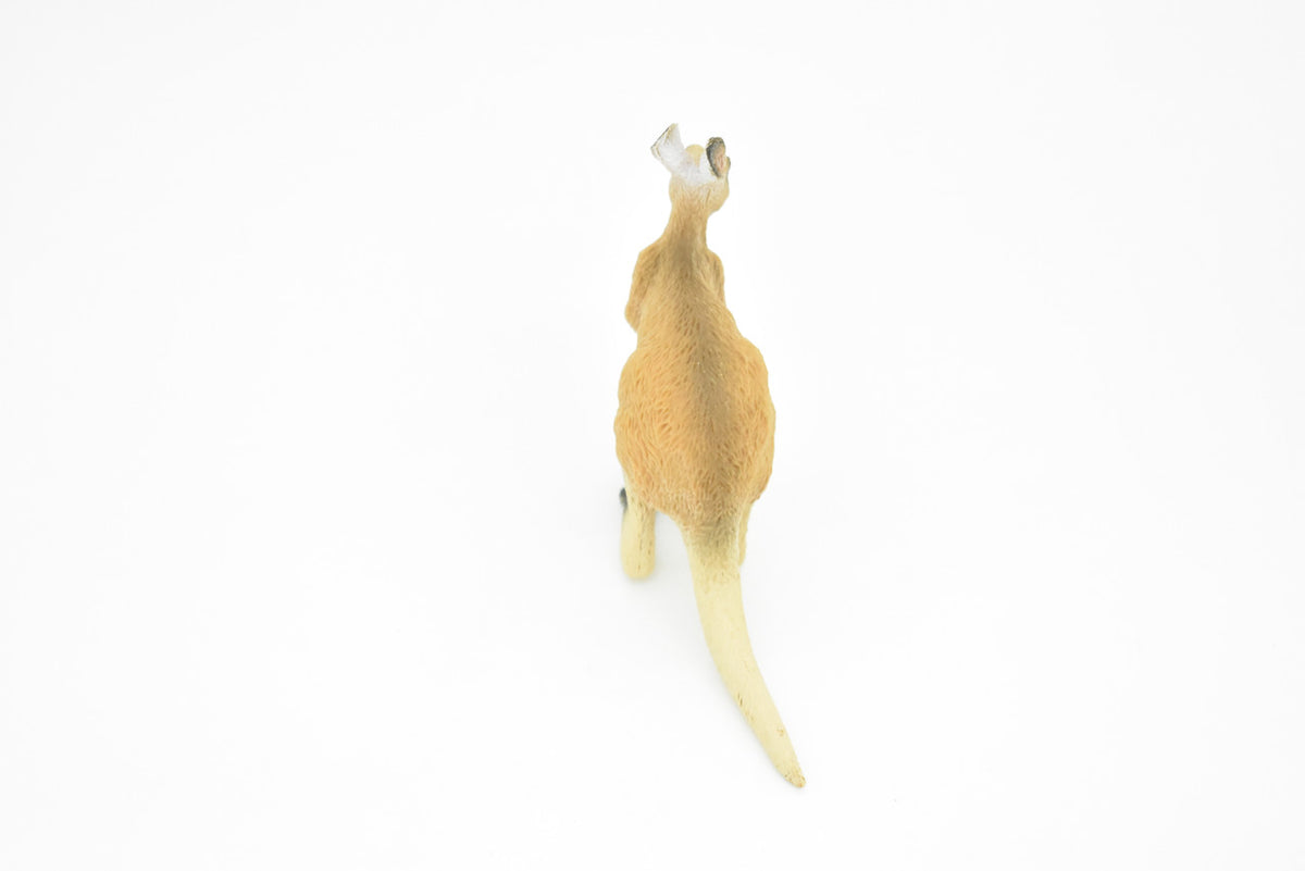 Kangaroo, Mother with Baby, Marsupial, Realistic Rubber Reproduction, Hand Painted Figurines    4.5"     CH149 B247
