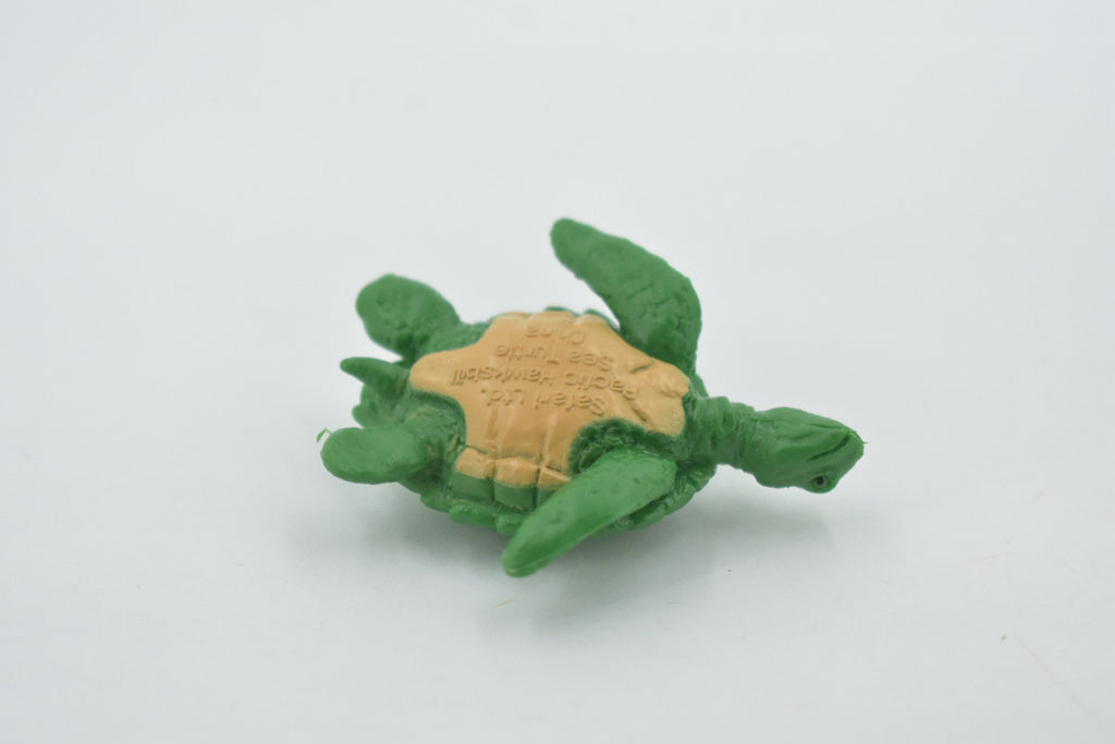 Sea Turtle, Pacific Hawksbill Sea Turtle, Design, Realistic, Figure, Reptile, Educational, Lifelike, Model, Figurine, Replica, Toy, Kids, Gift,      2"      F7006 B35