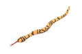 Snake, Reptiles, Orange, Hand Made In Thailand, Sand Creatures, Paper Weight, Bean Bag, Cornhole, Game, Toy, Kids, Educational,  12 Inches Long.
