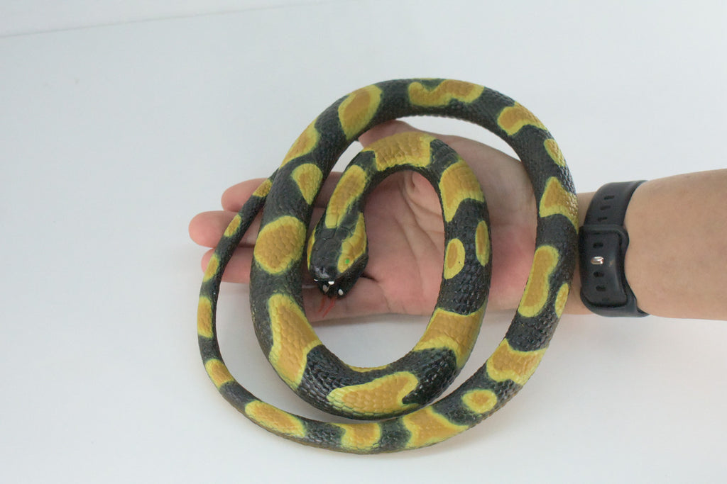 Ball Python Snake, Very Nice Rubber Reptile Design, Educational, Toy, Kids, Realistic Figure, Lifelike, Replica, Gift,    42"   WR23 BB316