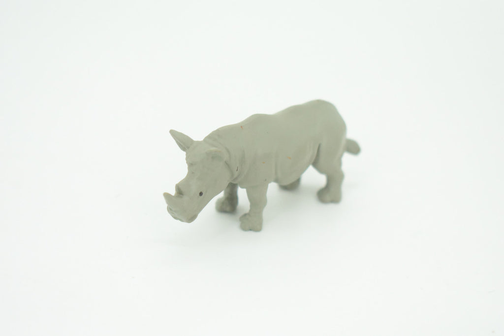 Black Rhino, Diceros bicornis, Educational, Rubber Animal, Realistic Figure, Lifelike, Gift,   2 1/2"   SF58 B58