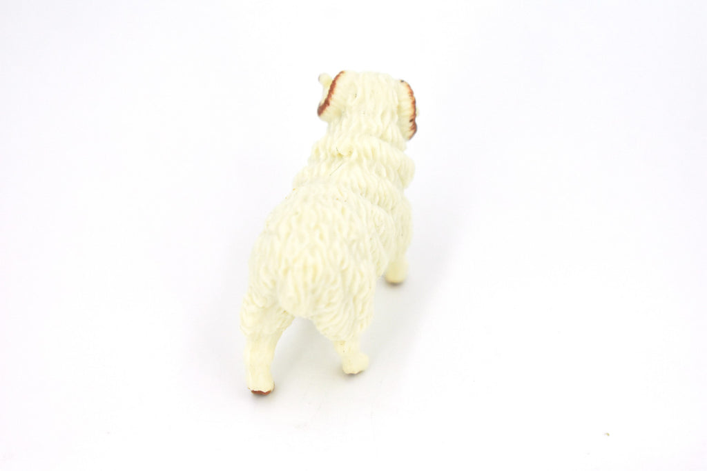Sheep, Ram Domestic, White, Plastic Animal, Educational, Toy, Kids, Realistic Figure, Model, Figurine, Replica, Gift,  1.75"  F4152 B140