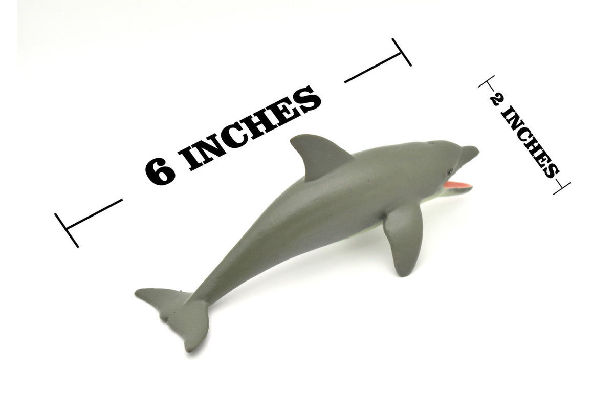 Dolphin, Porpoise, Marine Mammal, Very Nice Design, Hand Painted, Rubber, Educational, Diorama Model, Realistic Figure, Figurine, Replica, Toy, Kids, Gift,    6 Inches.  F471 B5