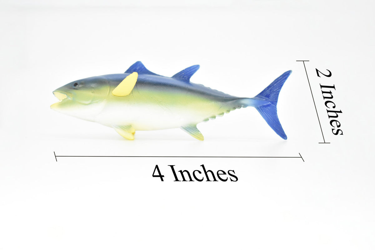 Yellowfin Tuna, Fish, Very Realistic Rubber Reproduction, Hand Painted,    4"     CH021 BB72