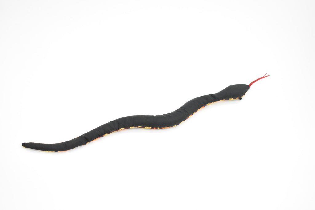 Snake, Reptiles, Orange, Hand Made In Thailand, Sand Creatures, Paper Weight, Bean Bag, Cornhole, Game, Toy, Kids, Educational, Gift,   12 Inches Long.   TH21 BB68