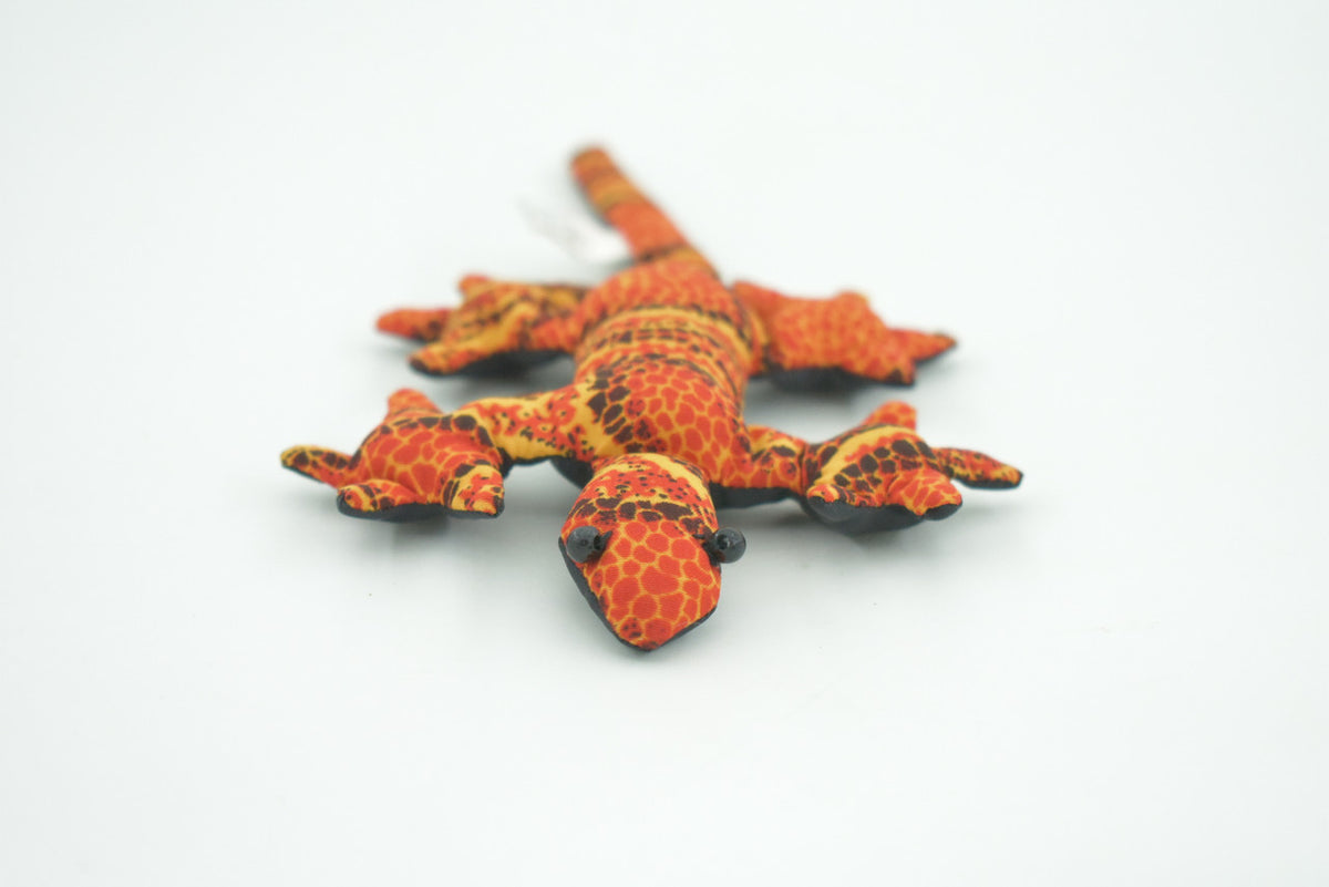 Gecko,  Lizard, Reptiles, Orange, Hand Made In Thailand, Sand Creatures, Paper Weight, Bean Bag, Cornhole, Game, Toy, Kids, Educational, Gift,  5  Inches.    TH33   BB304    Colors May Vary