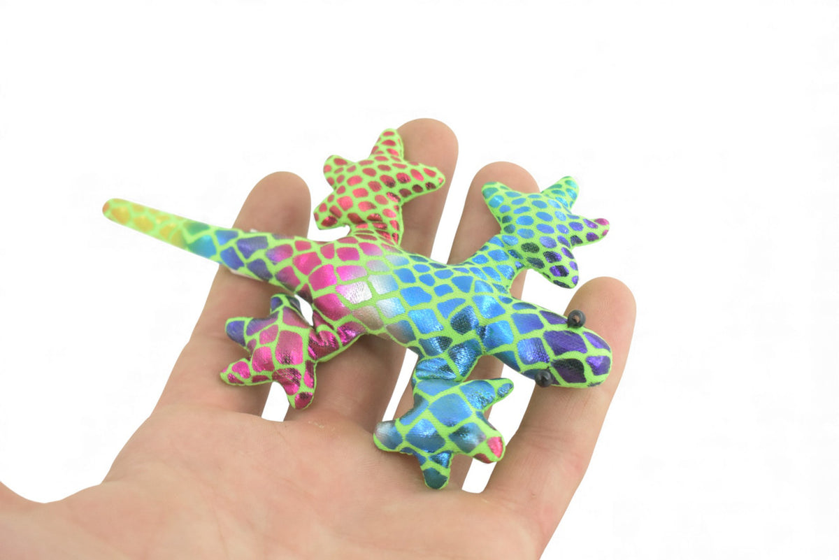 Gecko, Lizard, Reptiles, Green, Hand Made In Thailand, Sand Creatures, Paper Weight, Bean Bag, Cornhole, Game, Toy, Kids, Educational, Gift,  5  Inches. TH71 BB301    Colors May Vary