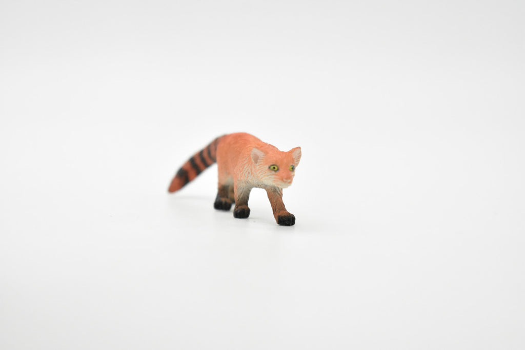Mongoose, Red-tailed mongoose, Madagascar, Hand Painted, Realistic, Very Nice Rubber Design, Educational, Diorama Model, Lifelike, Toy, Gift,    3 Inches.    F1076 B175