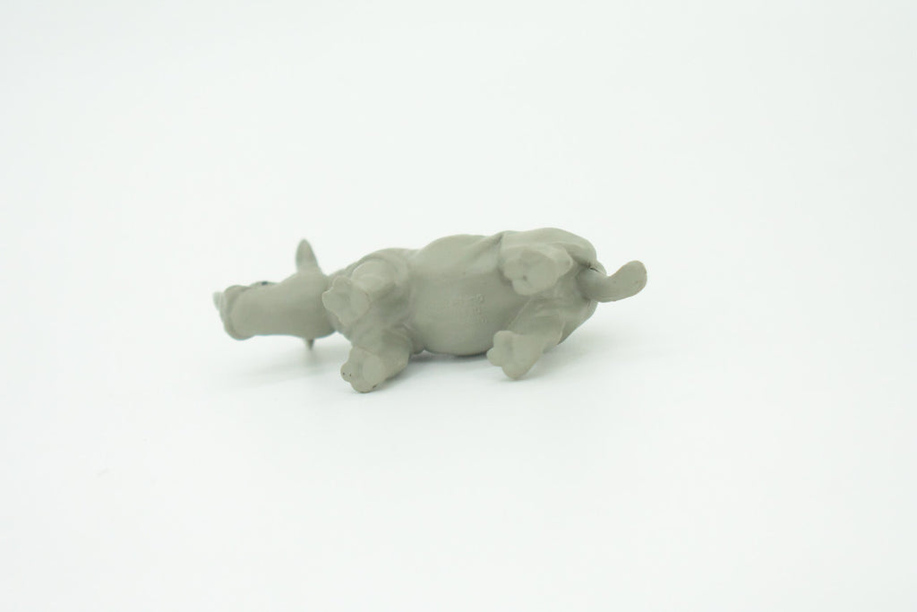 Black Rhino, Diceros bicornis, Educational, Rubber Animal, Realistic Figure, Lifelike, Gift,   2 1/2"   SF58 B58