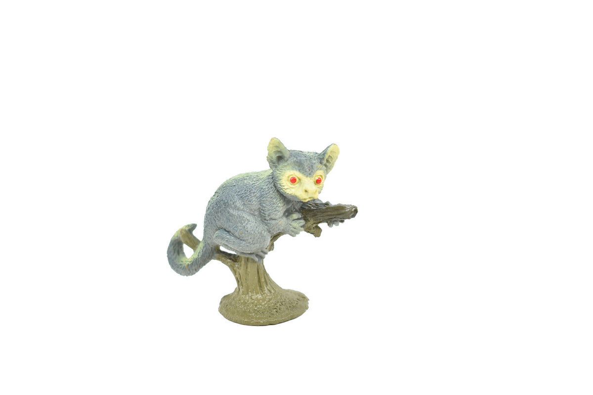 Bushbaby, Little Monkey, Nagapie, Rubber Primate, Animal, Educational, Realistic Figure, Lifelike, Model, Toys,   2 inches tall.   