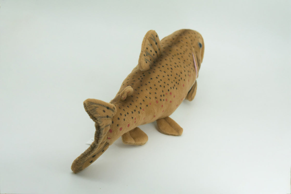 Brown Trout Plush Toy, Realistic Stuffed Animal, Soft Plush Fish, Stuffed Fish, Educational, Toy, Kids, Gift,         17"       F2416 BB53