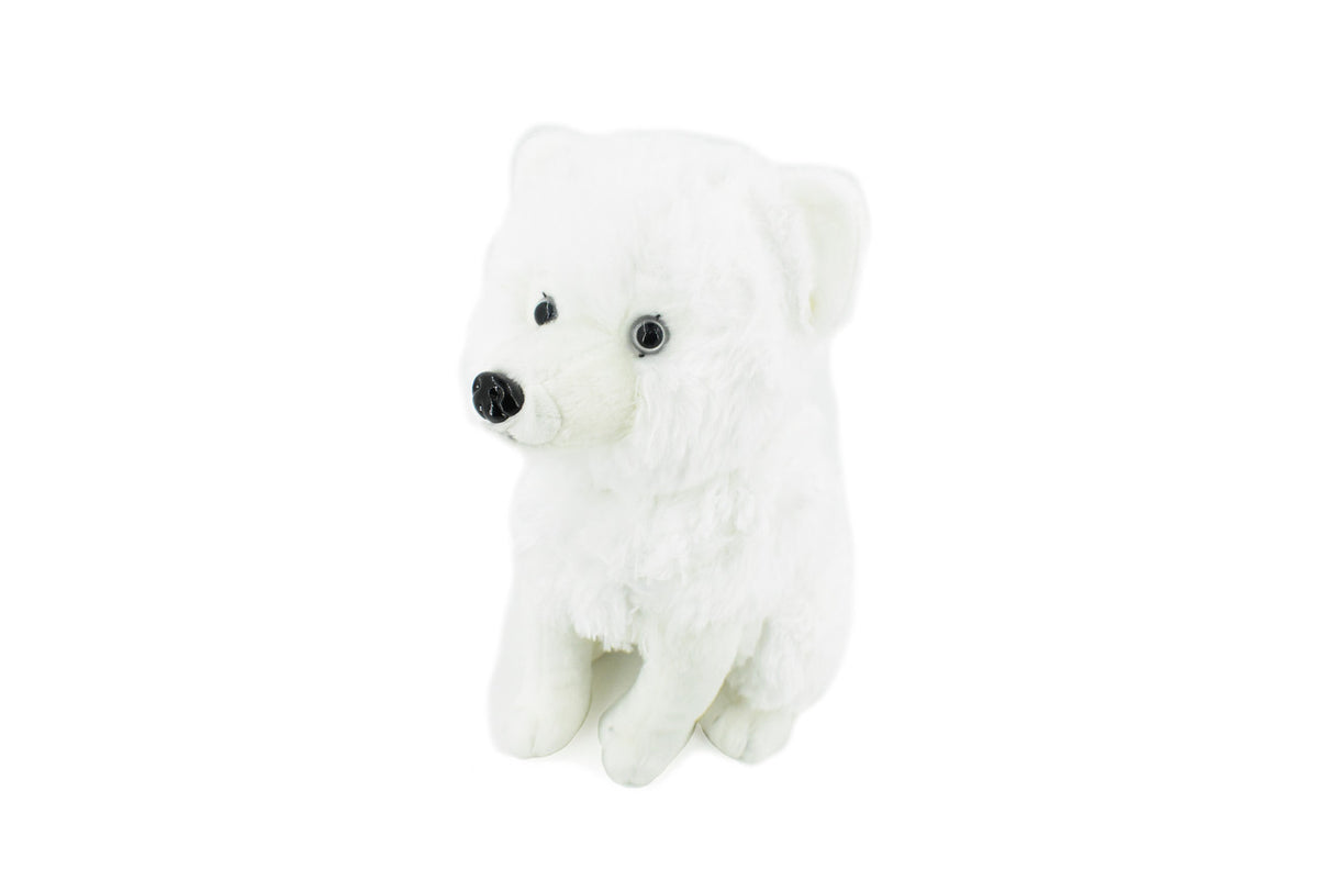 Fox, Artic, White, Stuffed Animal, Educational, Plush Realistic Figure, Lifelike Model, Replica, Gift,      12"    F3275 B398