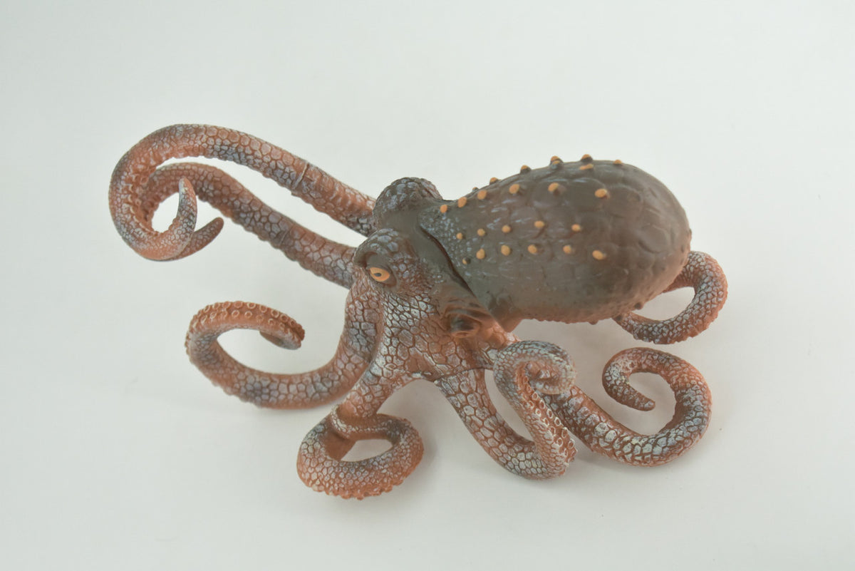 Octopus, Octopodes, Octopoda, Octopi, Ocean, Hand Painted, Rubber Realistic Toy Figure, Diorama, Model, Replica, Kids, Educational, Gift,   8 Inches   CH1000 BB219
