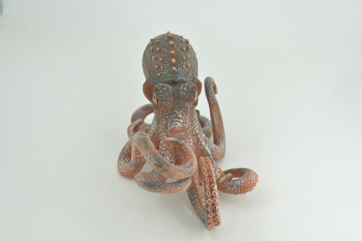 Octopus, Octopodes, Octopoda, Octopi, Ocean, Hand Painted, Rubber Realistic Toy Figure, Diorama, Model, Replica, Kids, Educational, Gift,   8 Inches   CH1000 BB219