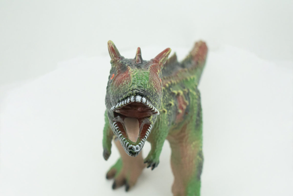 Carnotaurus, Horned Carnivore, Cretaceous Dinosaur, Hand Painted, Educational, Soft Rubber, Lifelike Model, Gift,    19"   AR15 B310